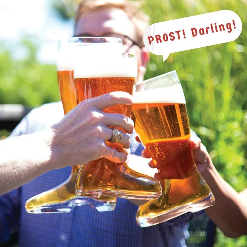 Miniatura 6 de Big Betty Das Boot - Taza de cristal para botas de cerveza para celebración del Oktoberfest, día de San Patricio, despedidas de soltero/despedida