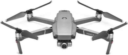 DJI Mavic 2 Zoom - Dron cuadricóptero UAV con cámara de zoom óptico, cardán de 3 ejes, video 4K, 12MP, sensor CMOS de 1/2.3", hasta 48mph, gris