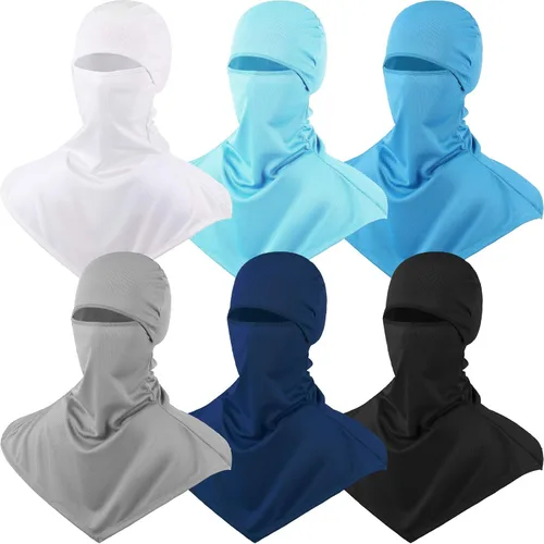 Miniatura 18 de Syhood 6 Pieces Balaclava Face Cover Breathable Long Neck Covers Summer Neck Protector for Men Sun Protection