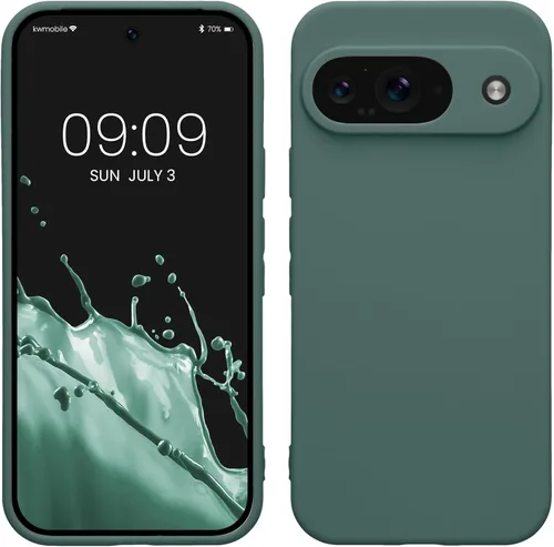 Miniatura 207 de kwmobile Funda compatible con Google Pixel 9 Pro - Funda protectora delgada de TPU para teléfono - Acabado mate suave - Negro mate