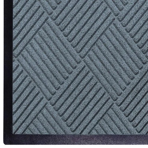 Tapete antideslizante Andersen, fibra de polipropileno diamante clásico, para suelo interior o exterior. Caucho SBR, 3/8 in de grosor., Bluestone, 1