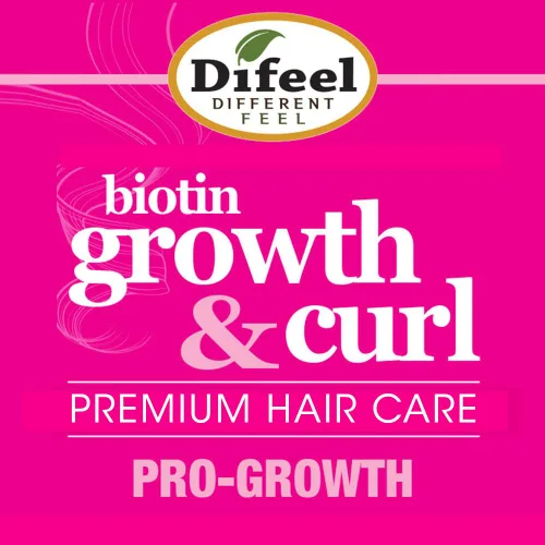 Miniatura 3 de Difeel Aceite para el cabello Biotin Growth & Curl Premium, 2.5 oz.