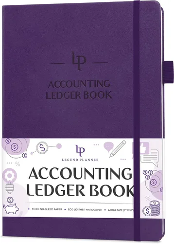 Miniatura 11 de Libro de Registro de Contabilidad Legend – Libro de Registro de Contabilidad de Tapa Dura para Pequeñas Empresas y Uso Personal – Libro Columnar