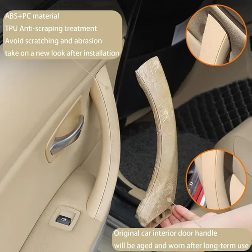Miniatura 2 de Manija de Puerta de Coche para BMW Serie 3 E90 E91 2006-2012 Manijas de Puerta Interior Cubierta de Repuesto Conjunto de Manija de Puerta de Coche