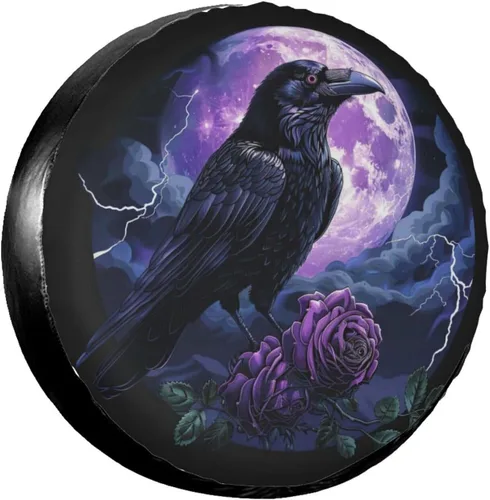 Miniatura 9 de Bee Wings Blooms Spare Tire Cover Wheel Protectors Dust-Proof Wheel Tire Cover Fit Trailer, Rv, Sand Many Vehicle 14inch