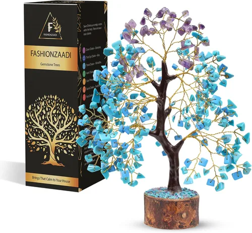 Miniatura 9 de FASHIONZAADI Árbol de la vida de 7 chakras, cristales y piedras curativas, regalos de cumpleaños para mujeres, árbol de cristal para energía
