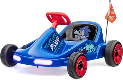 Miniatura 9 de Bluey 12V Go Kart eléctrico para niños, juguete de paseo con luces, cinturón de seguridad, para niños de 3 a 6 años, construcción duradera de PVC