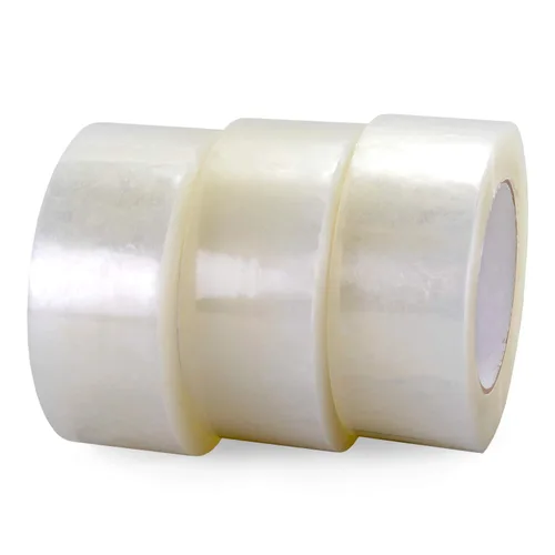 Miniatura 9 de IDL Packaging Cinta de embalaje transparente de resistencia media de 2 pulgadas x 110 yardas (paquete de 3 rollos) para mudanza, envío