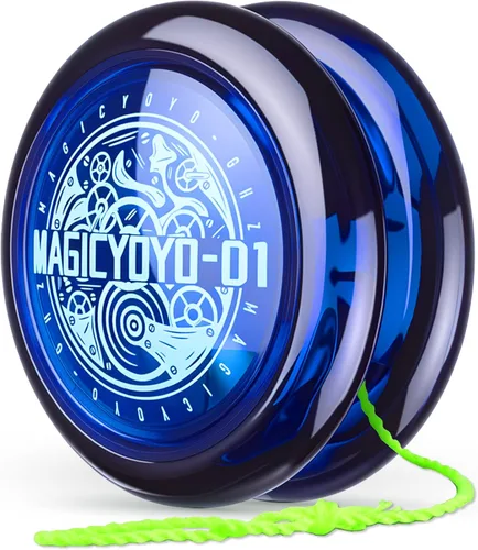 Miniatura 17 de Looping Yoyo D1 Responsive YoYo para niños principiantes, Yo Yo Yo de 2A Loop Yo-Yo Starter Yo-Yo Easy to Play Trucos de cuerda básicos (rojo)