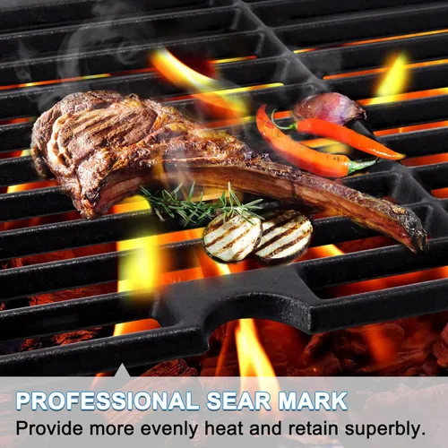 Miniatura 4 de Rejillas de parrilla para Charbroil Performance 2 Burner 463673519 piezas de repuesto, rejilla de cocción de hierro fundido para Char-Broil