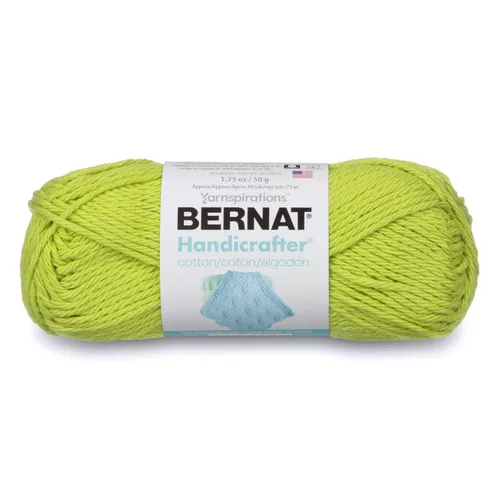 Miniatura 10 de Bernat Handicrafter - Hilo de algodón de colores sólidos, 1.75 oz, calibre 4 mediano, 100% algodón, Rojo Country