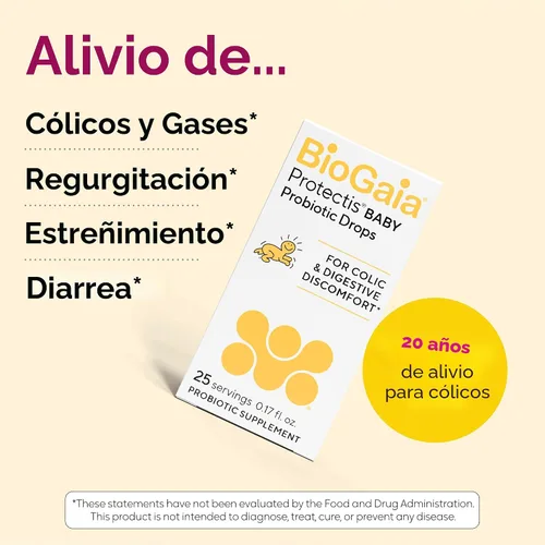 Miniatura 3 de BioGaia Protectis Gotas probióticas para bebé, esenciales para bebés para alivio de cólicos y gases, seguro para recién nacidos, alivia el llanto