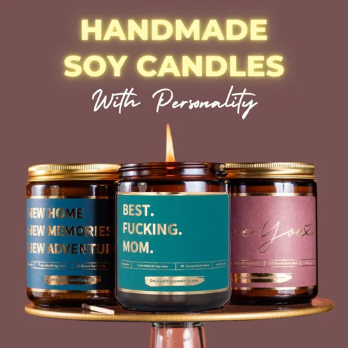 Miniatura 2 de Mejor Vela Divertida para Mamá con Aroma a Lavanda y Vainilla, 100% Cera de Soja, Quema Larga - Regalos de Cumpleaños para Mamá de Hija, Hijo, Niños