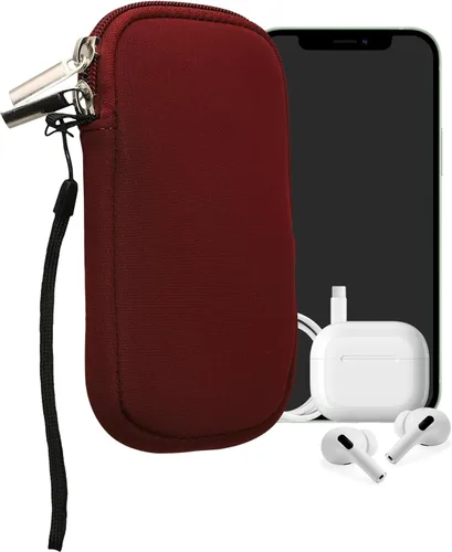 Miniatura 57 de kwmobile Funda universal para teléfono tamaño XS - 3,5/4 pulgadas - Funda de neopreno para teléfono inteligente con cremallera - Funda impermeable