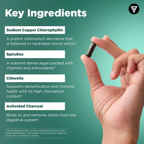 Miniatura 6 de Vital Vitamins Complejo de colágeno múltiple Plus + cápsulas de complejo de clorofila