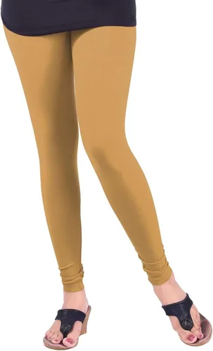 Miniatura 14 de ladyline Leggings Churidar elásticos de algodón para mujer Extra largos de longitud completa de cintura alta Talla regular y grande Pantalones
