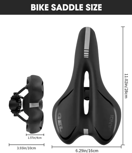 Miniatura 2 de Cómodo asiento de bicicleta para hombres y mujeres, asiento de bicicleta impermeable, silla de bicicleta de montaña transpirable, sillín