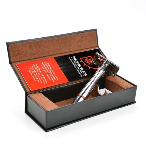 Miniatura 4 de VIKings Blade Rasuradora de El Padrino + 5 cuchillas de platino sueco + caja de regalo