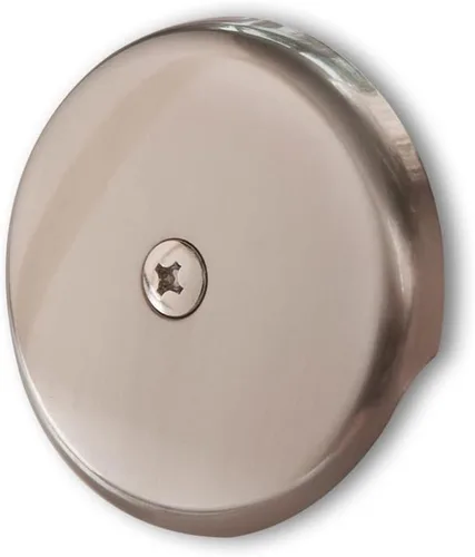 Miniatura 9 de Placa de desagüe de bañera de un solo orificio con tornillos a juego, fácil de instalar, cromado chapado Cromo chapado