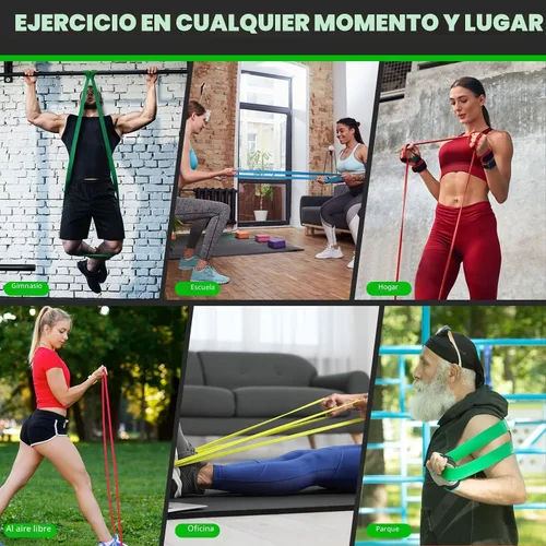 Miniatura 6 de Resistance Bands for Working Out, Pull Up Assist Bands Set, Workout for Women and Men, Exercise Bands,Training, Plasticity, Physical Therapy at