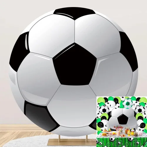 Miniatura 6 de Cubierta de fondo redonda de baloncesto de 5 x 5 pies, de poliéster, con temática de deportes, fiesta, fondo de fotos, recién nacidos, niños