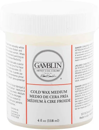 Gamblin Artist Colors Cold Wax Pintura al óleo Medio Claro 4oz tarro