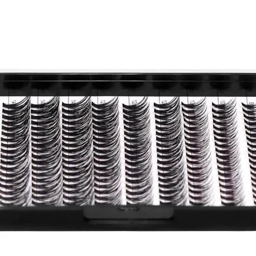 Miniatura 5 de →Vayator - 200 extensiones de pestañas de visón naturales 3D de volumen ruso, pestañas postizas individuales 20D en racimo