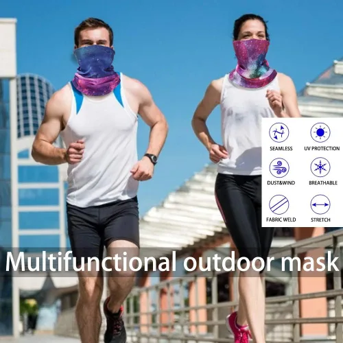 Miniatura 6 de GUIFIER Máscara facial bandanas para el cuello, bufanda mágica para el polvo, el sol, el viento