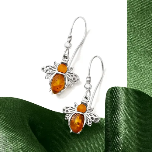 Miniatura 6 de Ross-Simons Bumblebee Earrings in Sterling Silver