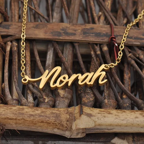 Miniatura 4 de Collares con etiquetas de nombres para ella, él, amigos y familiares, joyería de recuerdo para relaciones, regalo sentimental