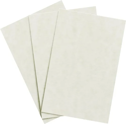 Cartulina de pergamino natural – Tarjeta de pergamino multiusos para certificados, menús e invitaciones de boda | Peso medio 65 libras (6.21 oz/m²)