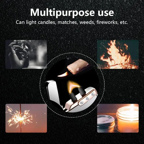 Miniatura 7 de GADATOP Encendedor de Plasma de Arco de Llama, Encendedores Eléctricos, Encendedores Eléctricos Recargables USB a Prueba de Viento e Impermeables