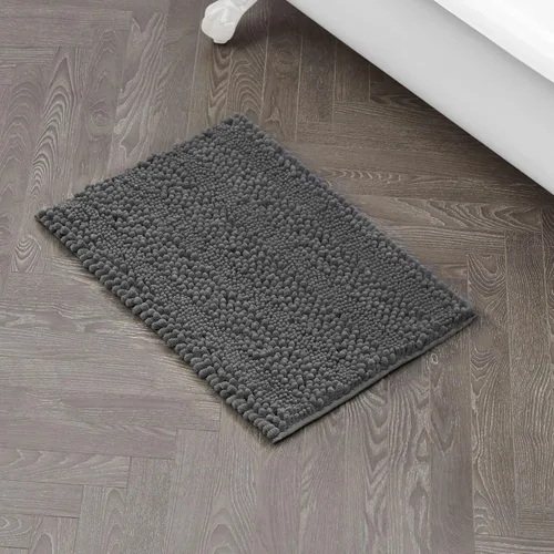 Miniatura 57 de Laura Ashley Tapete de baño de chenilla Astor 100% poliéster Decoración de baño premium Lavable a máquina Respaldo TPR Mide 17 x 24 Aqua