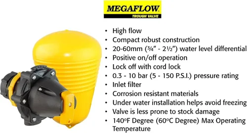 Miniatura 3 de Jobe Valves J-MFV20DLT 82026 Megaflow Valve, 3/4", amarillo/negro