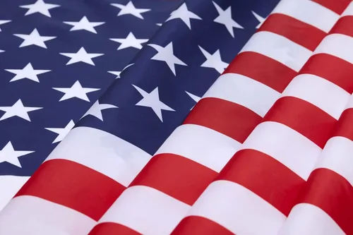 Miniatura 3 de Bandera americana de 2 x 3 pies para interiores y exteriores - Banderas de Estados Unidos de poliéster y nailon - Bordes de doble costura con ojales