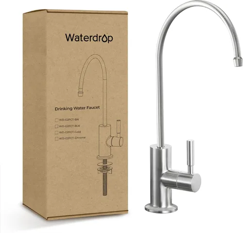 Miniatura 10 de Waterdrop Grifo de agua filtrada para fregadero de cocina, ósmosis inversa, acero inoxidable, negro