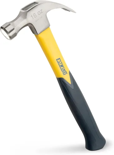 Miniatura 5 de ESTWING Sure Strike Hammer - Martillo de garra curvada de 20 onzas con cara lisa y mango de fibra de vidrio - MRF20C