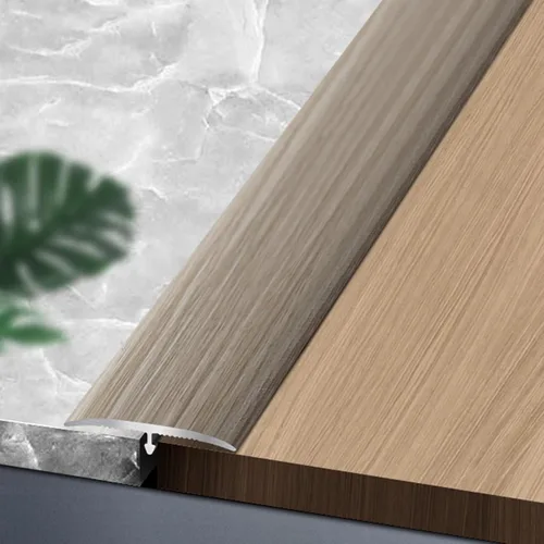 Miniatura 22 de Tiras de transición de moldeo en T de grano de madera, tiras de cubierta de umbral de aleación de aluminio, decoración de borde de alfombra a LVT