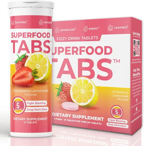 Miniatura 8 de Superfood Tabs skinnytabs - Bebida limpiadora antihinchazón con 15 superalimentos, apoya la digestión, la energía y los antojos, vegano, sin OMG, 30