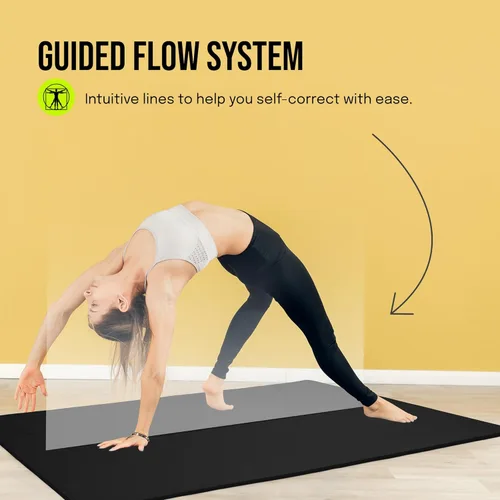 Miniatura 6 de Gogokiwi Extra Wide Yoga Mat for Men Women (72"L x 36"W) Non Slip Fitness & Exercise Mat with Alignment Marks for Yoga, Pilates, Floor Workouts