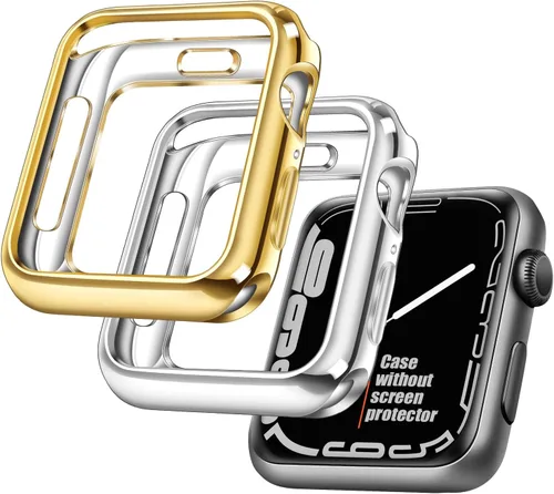 Miniatura 17 de top4cus - Funda ecológica protectora, de TPU suave y flexible, compatible con iWatch Series 5, Series 4, Series 3, Series 2 y Series 1 Dorado