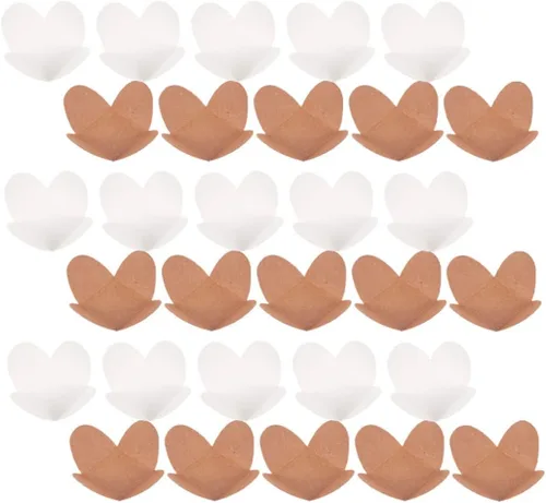 Miniatura 9 de Cabilock 200 piezas de compartimentos de chocolate, forros de trufa de chocolate de caramelo, forros de papel de chocolate, tazas de trufa, mini