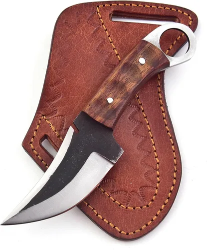 Miniatura 28 de Cuchillos de Damasco Hechos a Mano Personalizados de Acero de Damasco Cuchillo de Caza para Desollar, Camping, Exterior - Cuchillos de Caza de Hoja