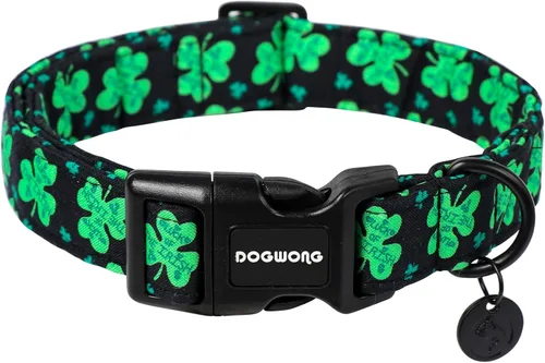 Miniatura 50 de DOGWONG Collar de perro de San Valentín, collar de perro con estampado de corazones para perros grandes, lindos collares de primavera, hembra