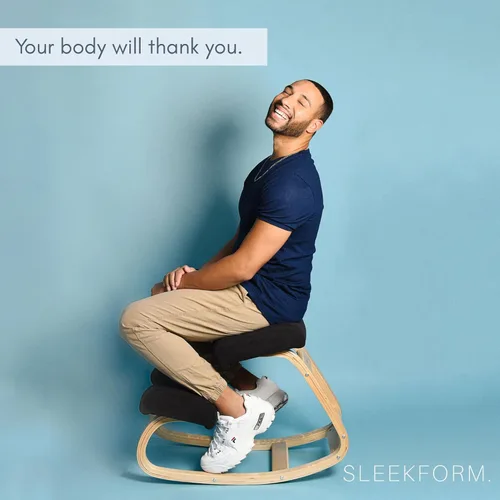 Miniatura 8 de Sleekform Silla de rodillas Austin - Taburete ergonómico de escritorio para computadora para oficina en casa para sentarse activamente Original