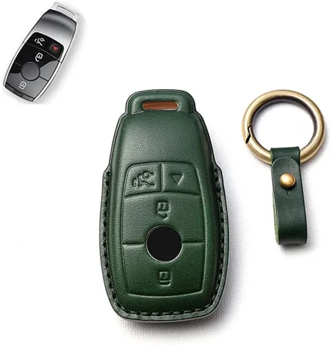 Miniatura 8 de SANRILY Funda de llave inteligente para Mercedes Benz Clase E C, Negro
