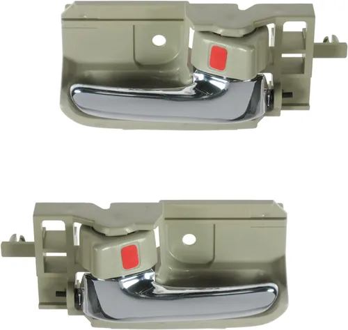 Miniatura 26 de TRQ Juego de 2 manijas de puerta interior trasera cromada y cachemira para Chevy GMC