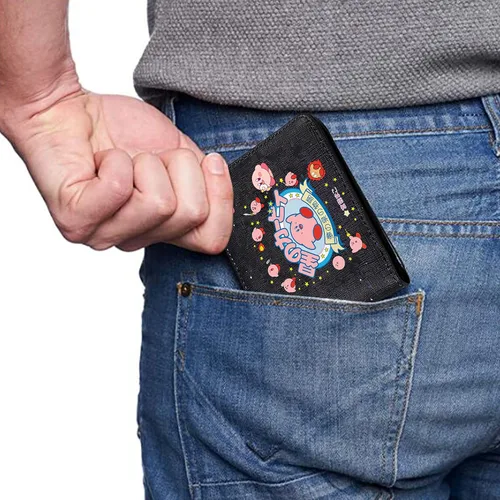 Miniatura 2 de Mulafnxal para cartera de cuero anime Ovale Kirby Minimalista