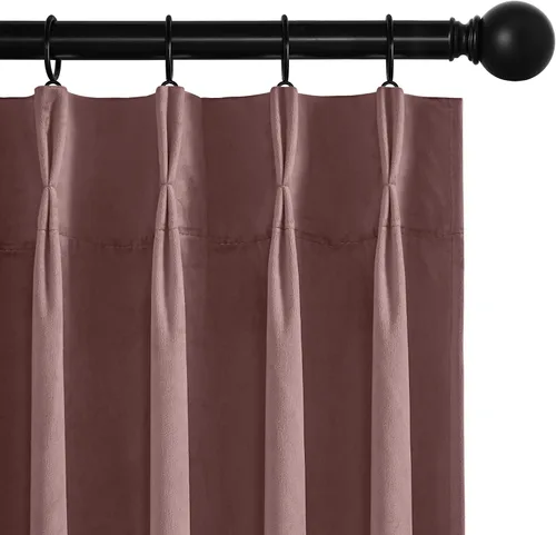 Miniatura 14 de RYB HOME Cortinas plegadas en pinza beige, cortinas suaves con aislamiento térmico y reducción de ruido para bloquear la luz para sala de estar