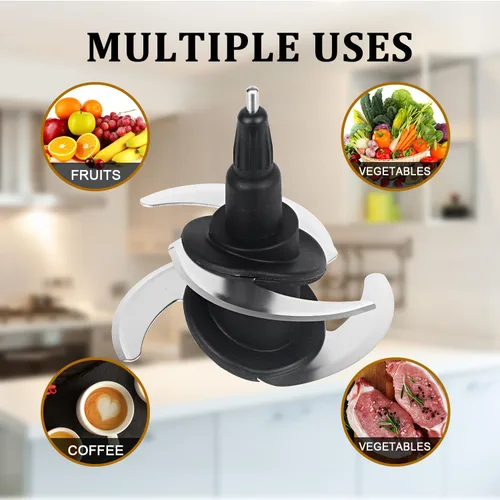 Miniatura 6 de Piezas de repuesto para cuchilla de licuadora de 4 puntos para Ninja 64OZ 72OZ procesador de alimentos Bowl cuchilla de corte 319KKU770 compatible